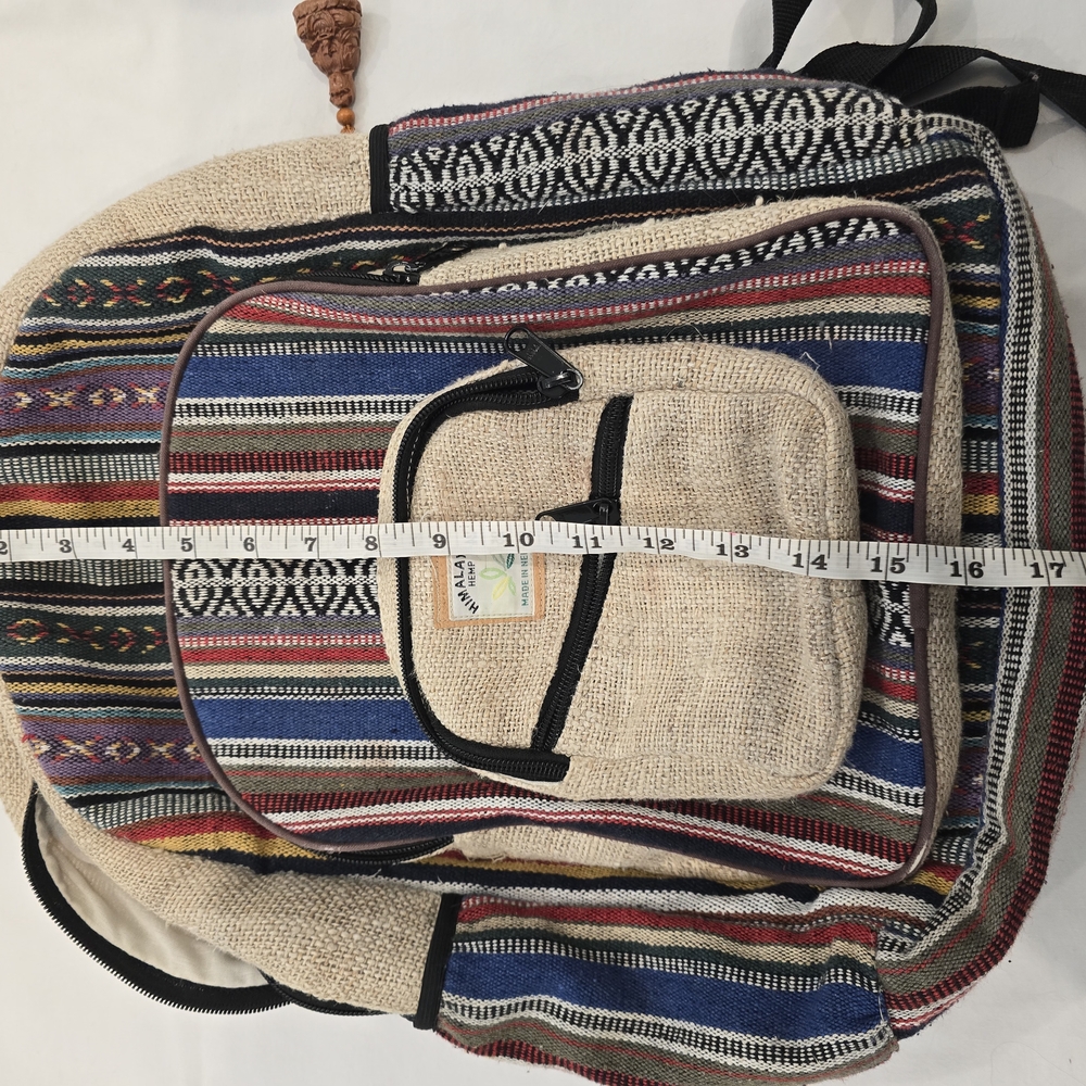 Hand Crafted Multicolor Backpack - Picture 9 of 9